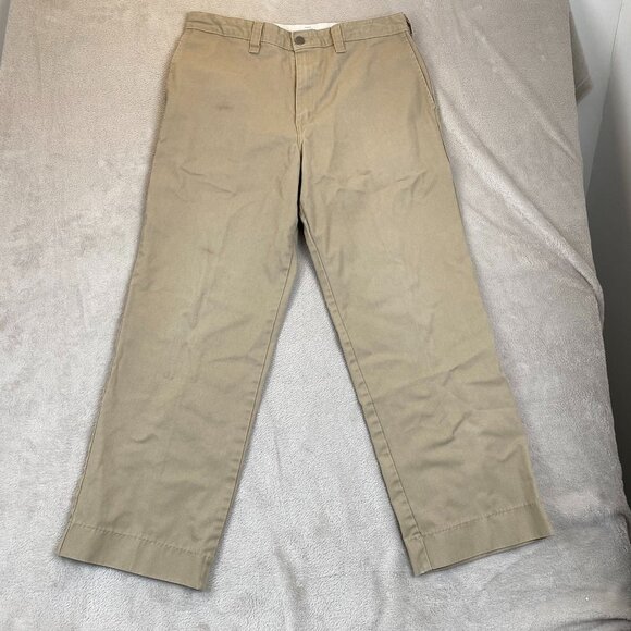 Dickies Mens Work Pants 34 Tan Blend Cotton/Polyester - Picture 7 of 13
